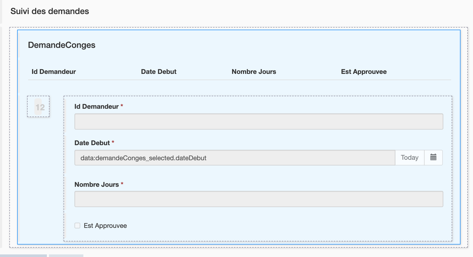 container leaveRequest