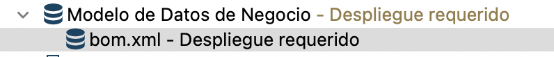 mensaje de información despliegue BDM