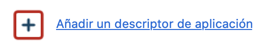 Añadir descriptor app